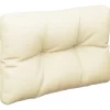 vidaXL Decor* Pallet Cushions 2 Pcs Cream Fabric