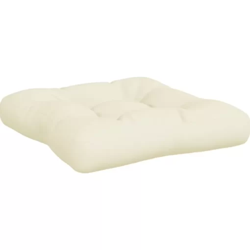 vidaXL Decor* Pallet Cushions 2 Pcs Cream Fabric