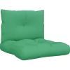 vidaXL Decor* Pallet Cushions 2 Pcs Green Fabric