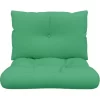 vidaXL Decor* Pallet Cushions 2 Pcs Green Fabric