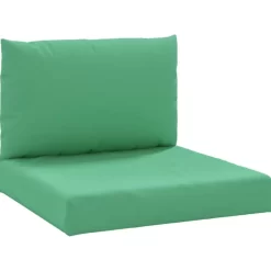 vidaXL Decor* Pallet Cushions 2 Pcs Green Oxford Fabric