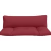 vidaXL Decor* Pallet Cushions 2 Pcs Red Fabric