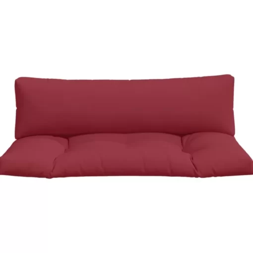 vidaXL Decor* Pallet Cushions 2 Pcs Red Fabric