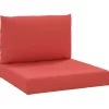 vidaXL Decor* Pallet Cushions 2 Pcs Red Oxford Fabric