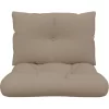 vidaXL Decor* Pallet Cushions 2 Pcs Taupe Fabric