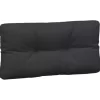 vidaXL Decor* Pallet Cushions 3 Pcs Black Fabric