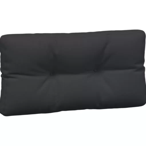 vidaXL Decor* Pallet Cushions 3 Pcs Black Fabric