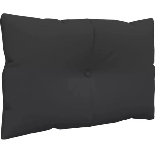 vidaXL Decor* Pallet Cushions 3 Pcs Black Fabric