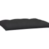 vidaXL Decor* Pallet Cushions 3 Pcs Black Fabric