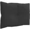 vidaXL Decor* Pallet Cushions 3 Pcs Black Fabric