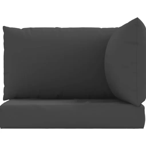 vidaXL Decor* Pallet Cushions 3 Pcs Black Oxford Fabric