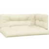 vidaXL Decor* Pallet Cushions 3 Pcs Cream Fabric