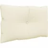 vidaXL Decor* Pallet Cushions 3 Pcs Cream Fabric