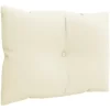 vidaXL Decor* Pallet Cushions 3 Pcs Cream Fabric