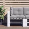 vidaXL Decor* Pallet Cushions 3 Pcs Gray Fabric