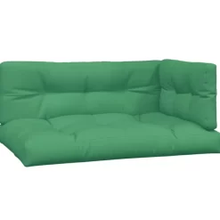 vidaXL Decor* Pallet Cushions 3 Pcs Green Fabric