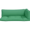 vidaXL Decor* Pallet Cushions 3 Pcs Green Fabric