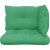 vidaXL Decor* Pallet Cushions 3 Pcs Green Fabric