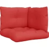 vidaXL Decor* Pallet Cushions 3 Pcs Red Fabric