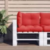 vidaXL Decor* Pallet Cushions 3 Pcs Red Fabric