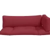 vidaXL Decor* Pallet Cushions 3 Pcs Red Fabric