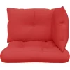 vidaXL Decor* Pallet Cushions 3 Pcs Red Fabric