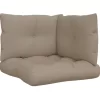 vidaXL Decor* Pallet Cushions 3 Pcs Taupe Fabric