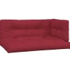 vidaXL Decor* Pallet Cushions 3 Pcs Wine Red Fabric