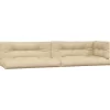 vidaXL Decor* Pallet Cushions 5 Pcs Beige Fabric