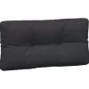 vidaXL Decor* Pallet Cushions 5 Pcs Black Fabric