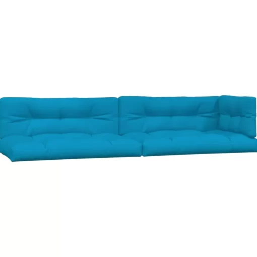 vidaXL Decor* Pallet Cushions 5 Pcs Blue Fabric