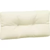 vidaXL Decor* Pallet Cushions 5 Pcs Cream Fabric