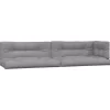 vidaXL Decor* Pallet Cushions 5 Pcs Gray Fabric