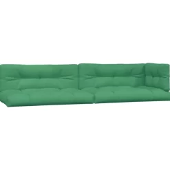 vidaXL Decor* Pallet Cushions 5 Pcs Green Fabric