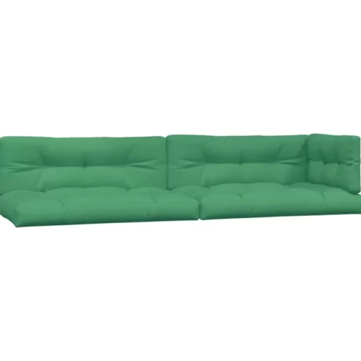 vidaXL Decor* Pallet Cushions 5 Pcs Green Fabric