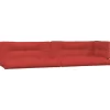 vidaXL Decor* Pallet Cushions 5 Pcs Red Fabric