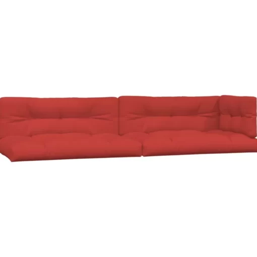 vidaXL Decor* Pallet Cushions 5 Pcs Red Fabric