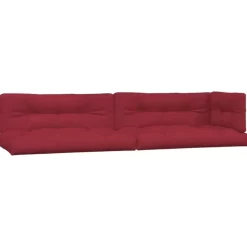 vidaXL Decor* Pallet Cushions 5 Pcs Wine Red Fabric