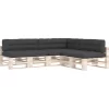 vidaXL Decor* Pallet Sofa Cushions 7 Pcs Anthracite