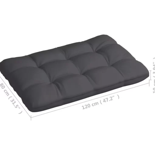 vidaXL Decor* Pallet Sofa Cushions 7 Pcs Anthracite