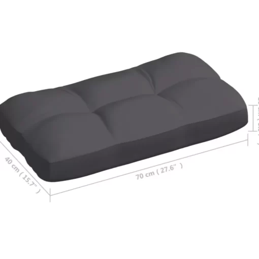 vidaXL Decor* Pallet Sofa Cushions 7 Pcs Anthracite