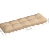 vidaXL Decor* Pallet Sofa Cushions 7 Pcs Beige