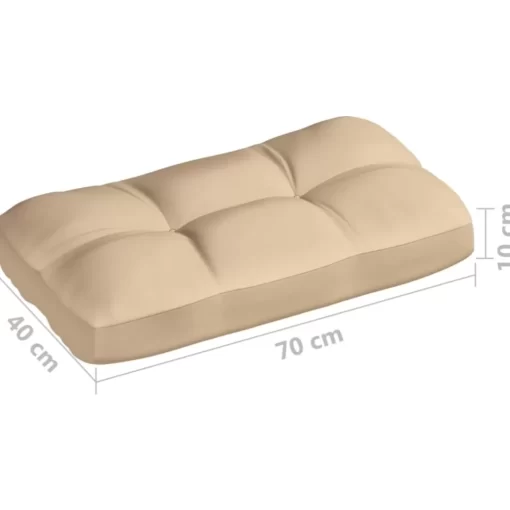 vidaXL Decor* Pallet Sofa Cushions 7 Pcs Beige