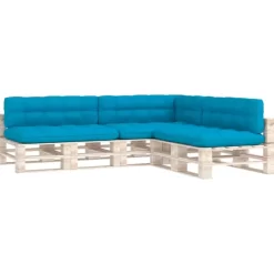 vidaXL Decor* Pallet Sofa Cushions 7 Pcs Blue