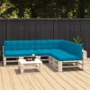 vidaXL Decor* Pallet Sofa Cushions 7 Pcs Blue