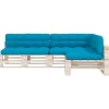 vidaXL Decor* Pallet Sofa Cushions 7 Pcs Blue