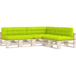 vidaXL Decor* Pallet Sofa Cushions 7 Pcs Bright Green