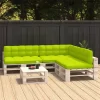 vidaXL Decor* Pallet Sofa Cushions 7 Pcs Bright Green