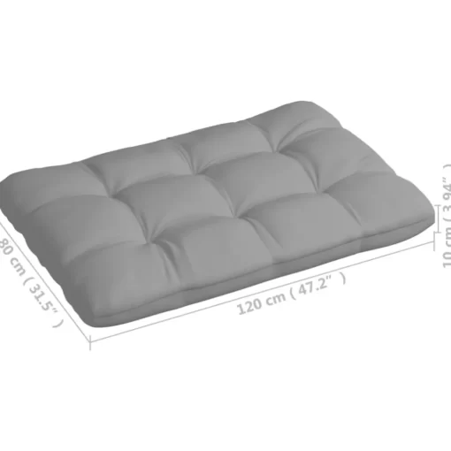 vidaXL Decor* Pallet Sofa Cushions 7 Pcs Gray