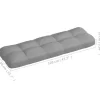 vidaXL Decor* Pallet Sofa Cushions 7 Pcs Gray